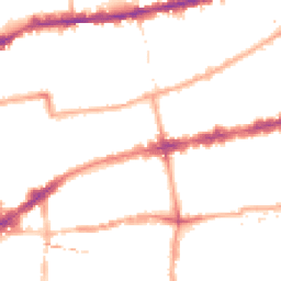 Night-time road noise heatmap for E2 6AS