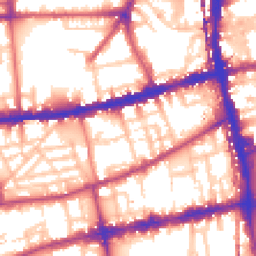Daytime road noise heatmap for E2 6DE