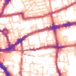 Daytime road noise heatmap for E2 6DT