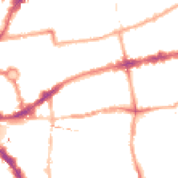 Night-time road noise heatmap for E2 6DT