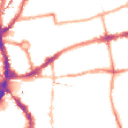 Night-time road noise heatmap for E2 6DZ