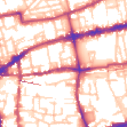 Daytime road noise heatmap for E2 6EX