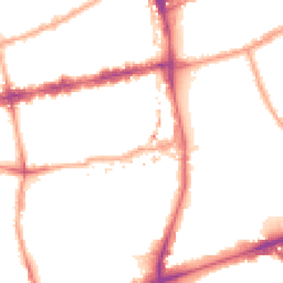 Night-time road noise heatmap for E2 6FX