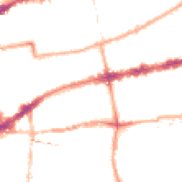 Night-time road noise heatmap for E2 6GJ
