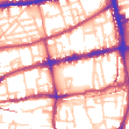 Daytime road noise heatmap for E2 6HN