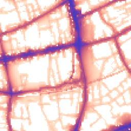 Daytime road noise heatmap for E2 6LD
