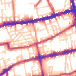 Daytime road noise heatmap for E2 6NX