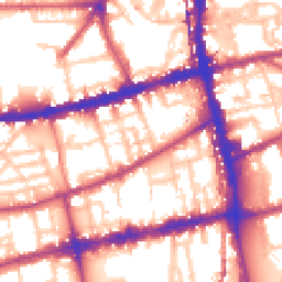 Daytime road noise heatmap for E2 6PY