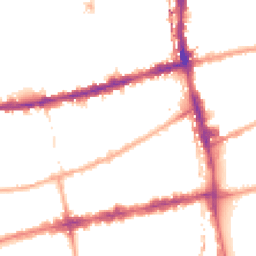 Night-time road noise heatmap for E2 6PY