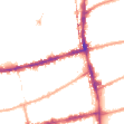 Night-time road noise heatmap for E2 6QB