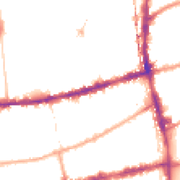 Night-time road noise heatmap for E2 6QJ