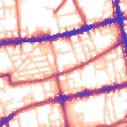 Daytime road noise heatmap for E2 7AQ