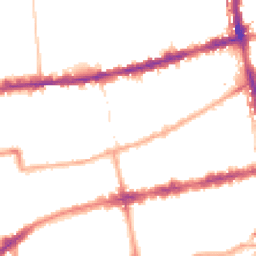Night-time road noise heatmap for E2 7AQ