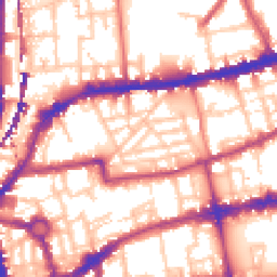 Daytime road noise heatmap for E2 7BU