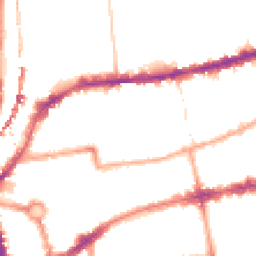 Night-time road noise heatmap for E2 7BU