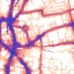 Daytime road noise heatmap for E2 7DL