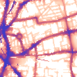 Daytime road noise heatmap for E2 7EG