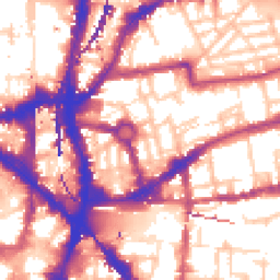 Daytime road noise heatmap for E2 7ES