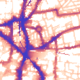 Daytime road noise heatmap for E2 7HR