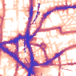 Daytime road noise heatmap for E2 7NB