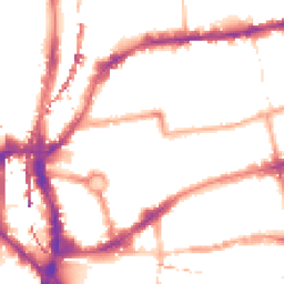 Night-time road noise heatmap for E2 7NJ