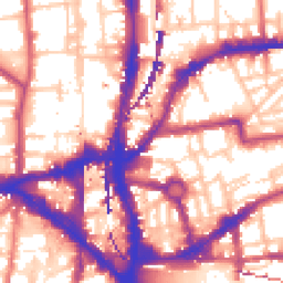 Daytime road noise heatmap for E2 7NX