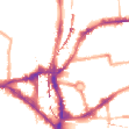 Night-time road noise heatmap for E2 7NX
