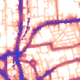 Daytime road noise heatmap for E2 7PW