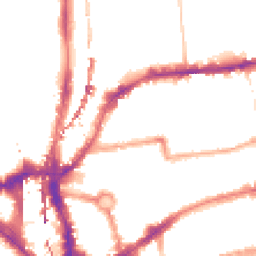 Night-time road noise heatmap for E2 7PW