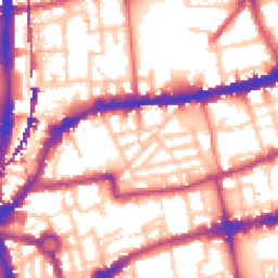 Daytime road noise heatmap for E2 7RH