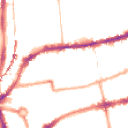 Night-time road noise heatmap for E2 7RH