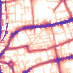 Daytime road noise heatmap for E2 7RJ