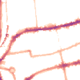 Night-time road noise heatmap for E2 7RJ