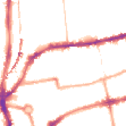 Night-time road noise heatmap for E2 7RP