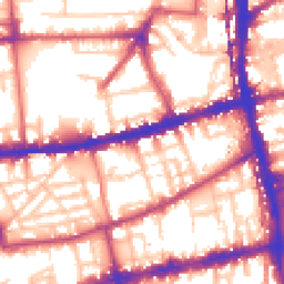 Daytime road noise heatmap for E2 7ST
