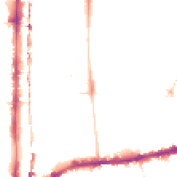 Night-time road noise heatmap for E2 8BL