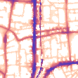 Daytime road noise heatmap for E2 8EE