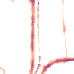 Night-time road noise heatmap for E2 8EE