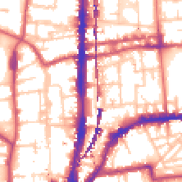 Daytime road noise heatmap for E2 8ER