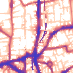 Daytime road noise heatmap for E2 8FQ