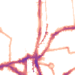 Night-time road noise heatmap for E2 8FQ
