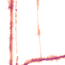 Night-time road noise heatmap for E2 8FR