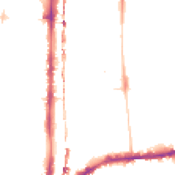 Night-time road noise heatmap for E2 8FW