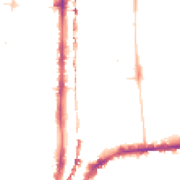 Night-time road noise heatmap for E2 8GD