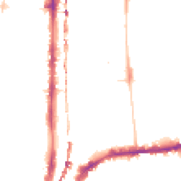 Night-time road noise heatmap for E2 8GE