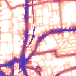 Daytime road noise heatmap for E2 8GX