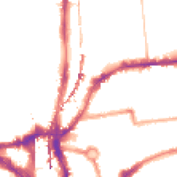 Night-time road noise heatmap for E2 8HY