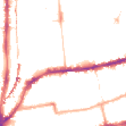 Night-time road noise heatmap for E2 8NP