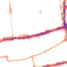 Night-time road noise heatmap for E2 8QG