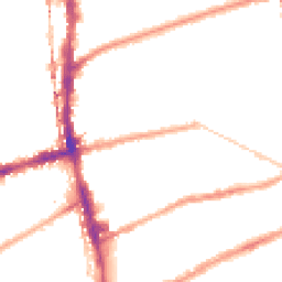 Night-time road noise heatmap for E2 9AT